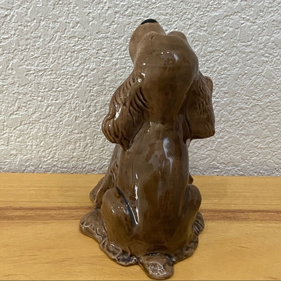 Vintage Signed P. Paolucci Ceramic Brown Cocker Spaniel Dog 6” Figurine - Picture 6 of 15